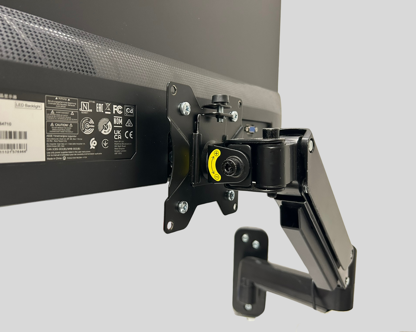 VESA Adapter Mount - Compatible Acer SA241Y, SA271, SB241Y, SB271, RL242YE, R242Y, R270 Monitors